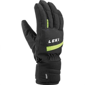 Leki Max Jr Blk-Royal-Lime