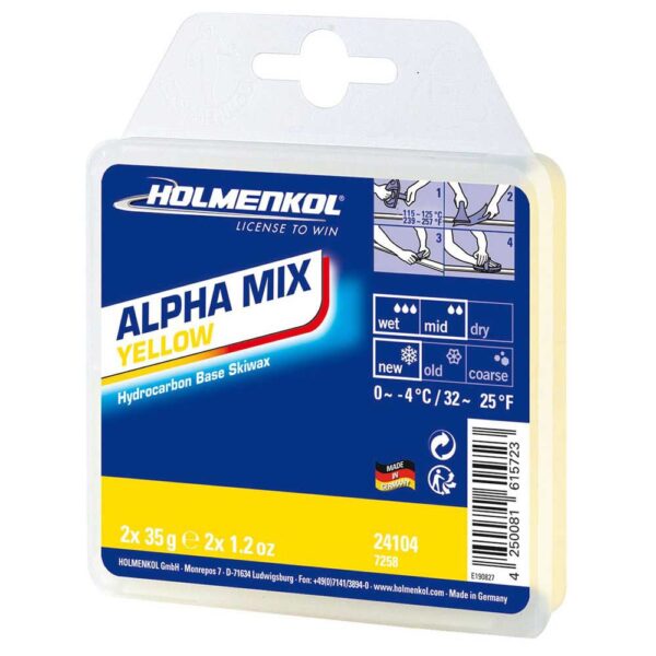 Holmenkol Cera Alphamix 0°C/-4°C 2x35 gr