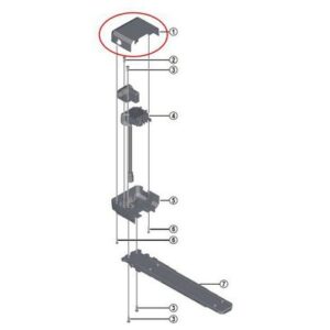Shimano Bateria Da Tampa Superior E-6000 Abus