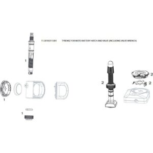 Quarq Hatch Da Bateria + Válvula TyreWiz Zipp 3Zero Moto