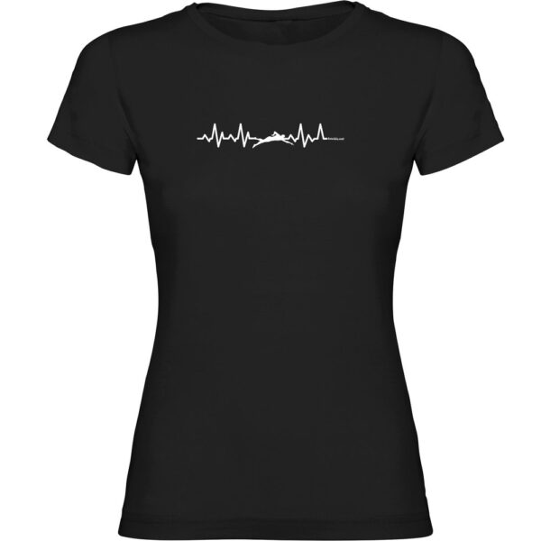 Kruskis Camiseta De Manga Curta Swimming Heartbeat