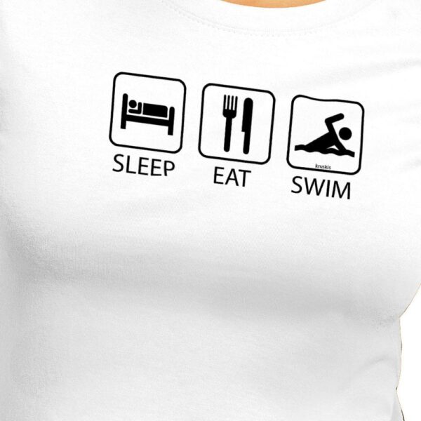 Kruskis Camiseta De Manga Curta Sleep Eat And Swim - Imagem 2