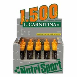 Nutrisport Caixa Frascos L Carnitina 1500 20 Unidades Laranja