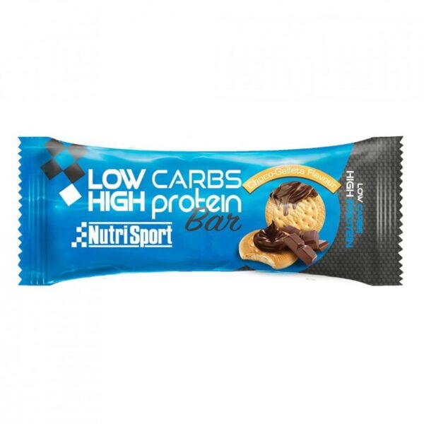 Nutrisport Low Carb 60g Chocolate Unidades Chocolate E Cookies Caixa De Barras Energéticas - Imagem 2
