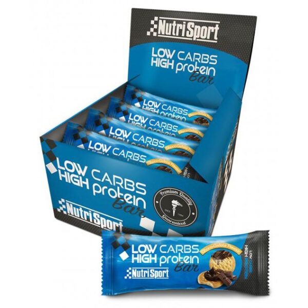 Nutrisport Low Carb 60g Chocolate Unidades Chocolate E Cookies Caixa De Barras Energéticas