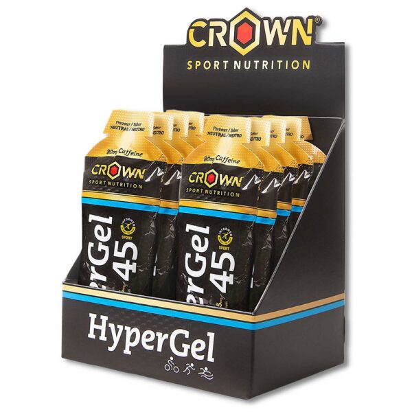 Crown sport nutrition Caixa De Géis De Energia Neutra Hyper 45 75g 10 Unidades