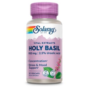 Solaray Holly Basil 450mgr 60 Unidades
