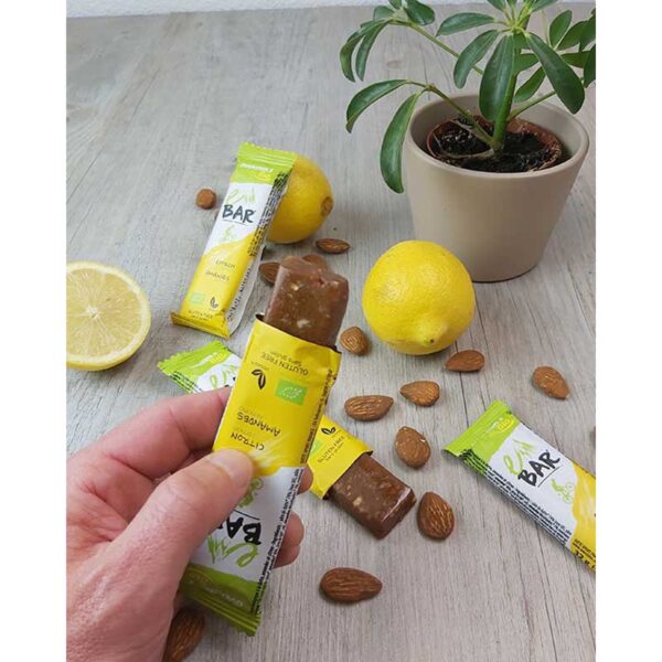 Overstims E-Bar BIO Amêndoa Limão Caixa Barras Energéticas 32g 35 Unidades - Imagem 3