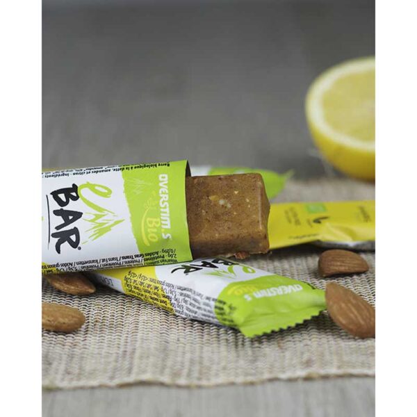 Overstims E-Bar BIO Amêndoa Limão Caixa Barras Energéticas 32g 35 Unidades - Imagem 2