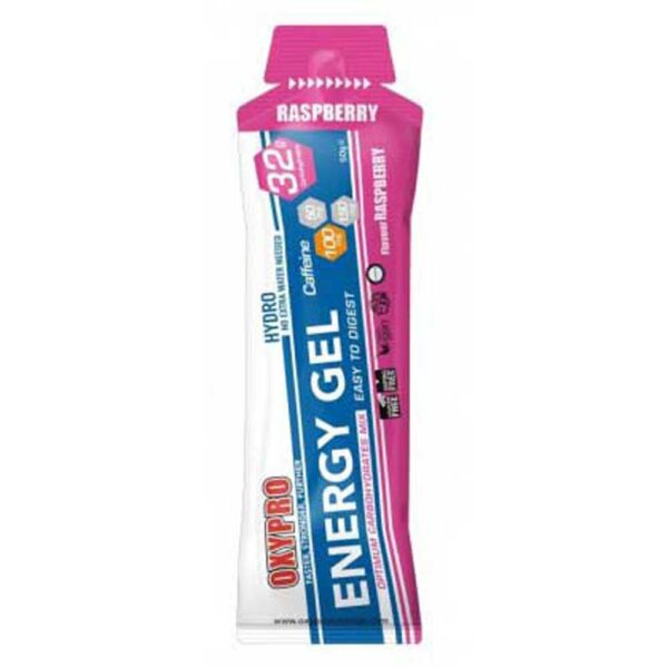 Oxypro Caixa De Gel Energético De Framboesa Hydro 45g 12 Unidades - Image 2