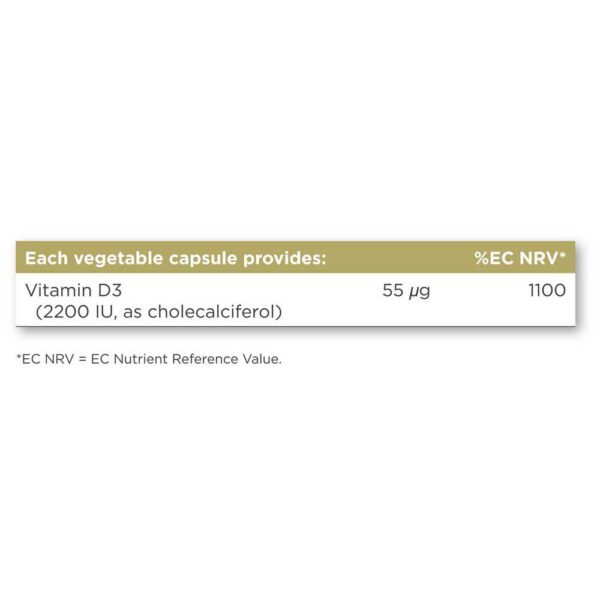 Solgar Vitamin D3 2200Iu 55mcg 100 Unidades - Image 3