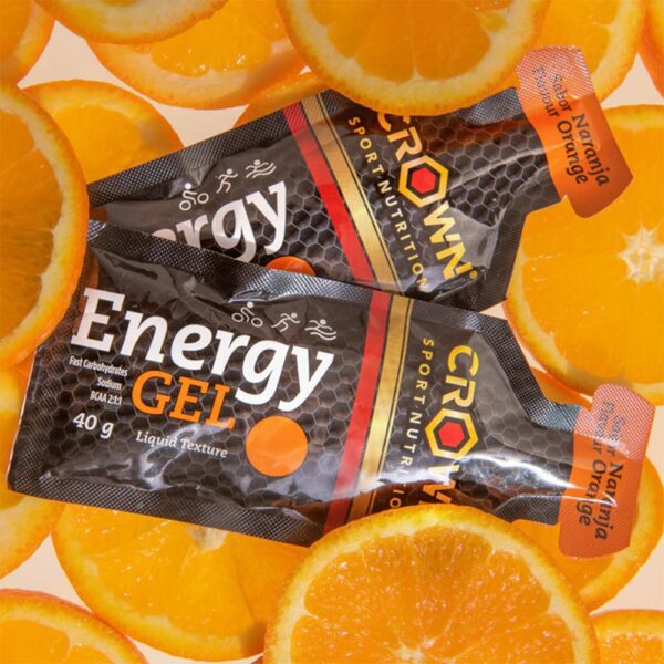 Crown sport nutrition Orange Energy Gels Box 40g 12 Unidades - Image 4