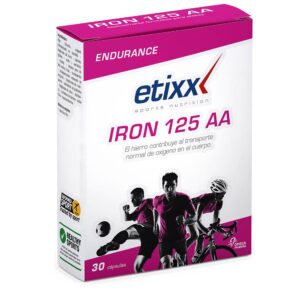 Etixx Caixa Tablets Ferro 125 AA 30 Unidades Sabor Neutro