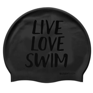 Buddyswim Touca Natação Live Love Swim Silicone