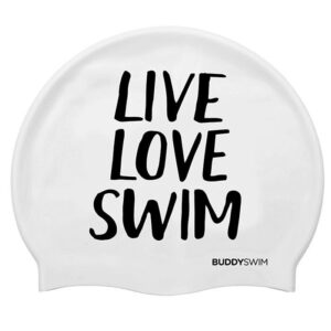 Buddyswim Touca Natação Live Love Swim Silicone
