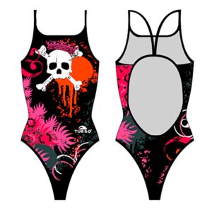 Turbo Roupa De Banho Flowers And Skulls