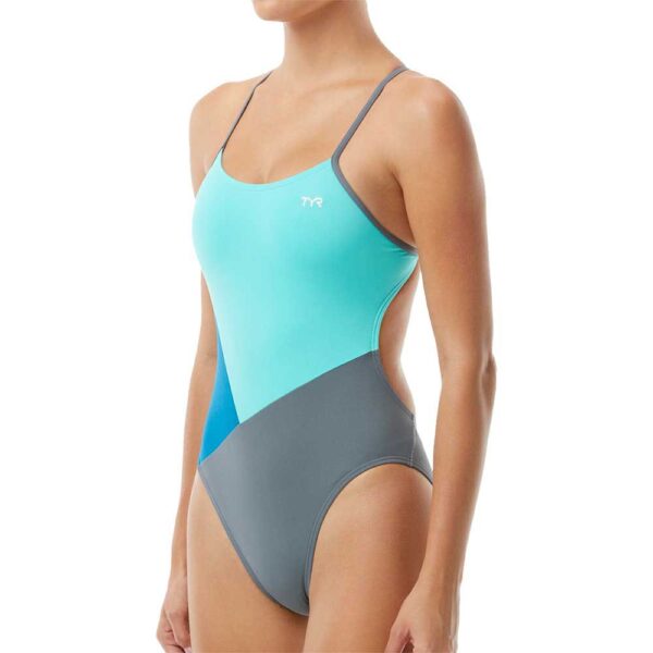 TYR Fato De Banho Solid Splices Block Cutoutfit