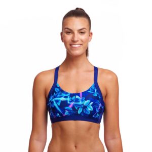 Funkita Top De Biquíni Hold Steady Crop Leaf Laser