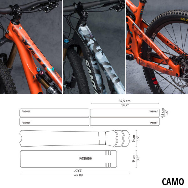 Kit de Protetor de Moldura Camuflada DYEDBRO