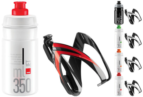 Garrafa Elite Kid's JET/CEO 350ml + Suporte