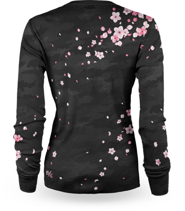 Camisola de manga comprida Loose Riders Sakura Black - Damen MTB - Imagem 2