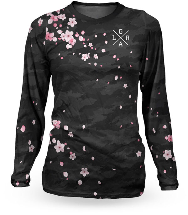 Camisola de manga comprida Loose Riders Sakura Black - Damen MTB