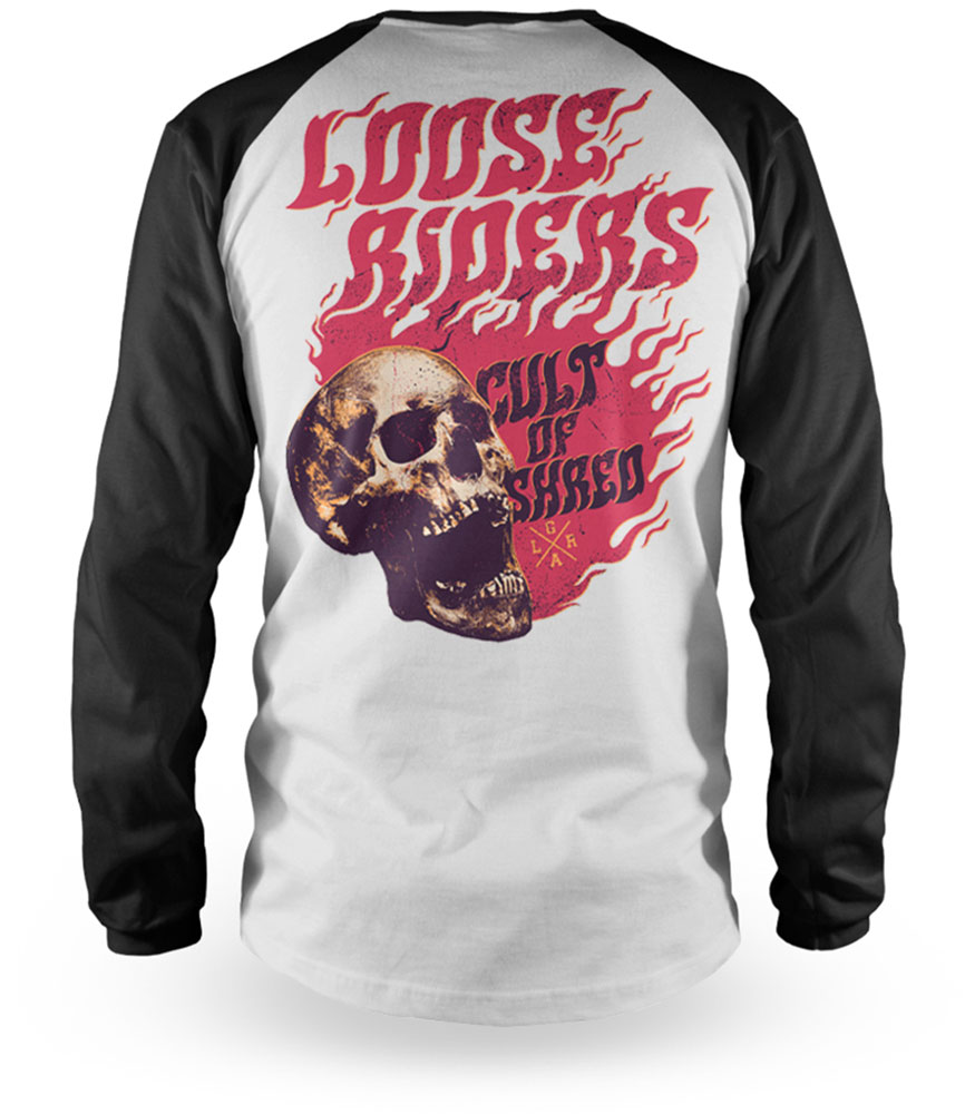 Camisola de manga comprida Loose Riders Flamin' Skull - MTB - Imagem 3