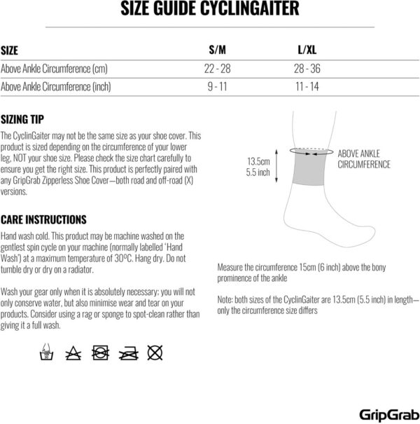 GripGrab CyclinGaitor - polaina de tornozelo - Imagem 3