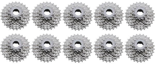 Cassete Shimano SORA CS-HG50 de 9 velocidades 12-25 (pacote de 10 oficinas)