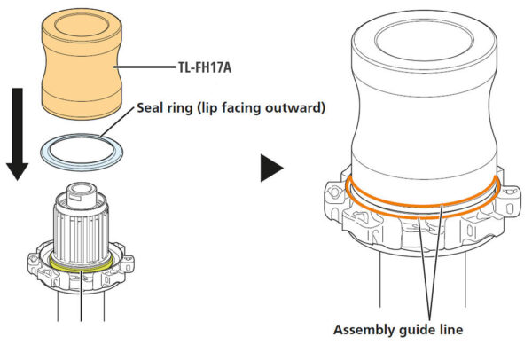 Ferramenta de instalação do anel de vedação Shimano TL-FH17A - Imagem 5