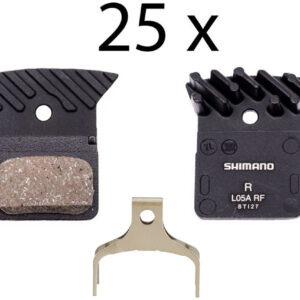 Pastilhas de freio a disco Shimano L05A-RF em resina Ice-Tec (Pacote com 25 oficinas)