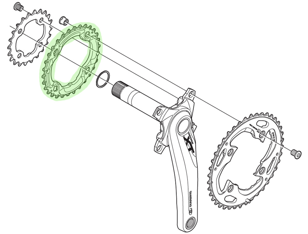 Corrente Shimano XT para FC-M782 30T (AN) - Imagem 2