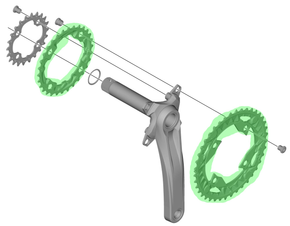 Coroa Shimano FC-MT500 - Imagem 4