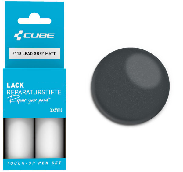 Conjunto de canetas de retoque Cube CINZA CHUMBO fosco