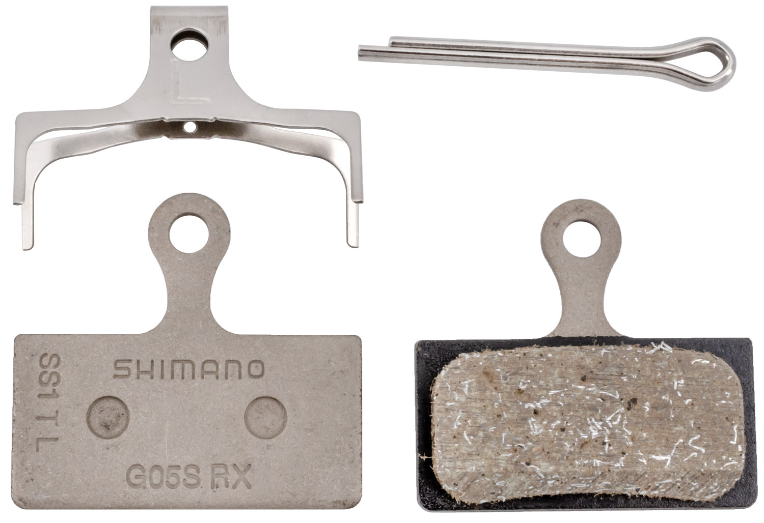 Pastilhas de freio a disco de resina Shimano G05S-RX