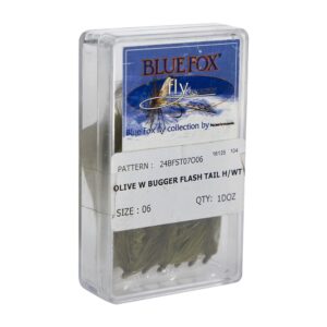 Blue fox Wolly Bugger Flash Tail 6