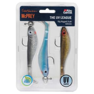 Abu garcia Vinil McPrey Rigged The UV League 120 Milímetros 22g 3 Pacote