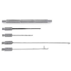 Lineaeffe Conjunto De Ganchos Inox Baiting 4 Interchangable Heads