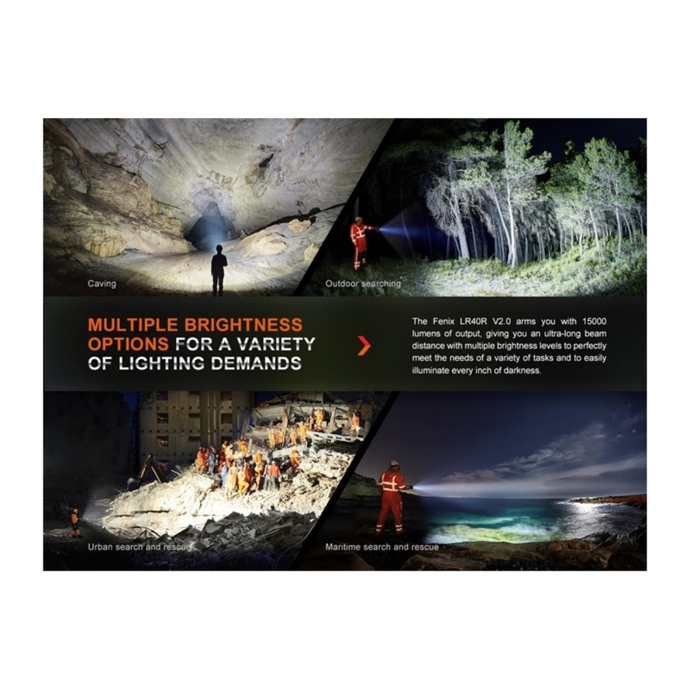 Fenix LR40R V2.0 - Lanterna 15000 lumens 10