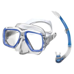 Mares aquazone Conjunto De Bolsa De Malha De Máscara E Snorkel Ray