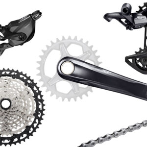 Braçadeira Shimano XT M8100 1x12 velocidades 175mm 10-51