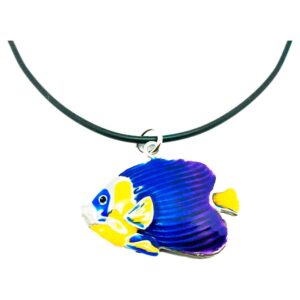 Loyfar Pingente De Peixe Borboleta Azul Lata