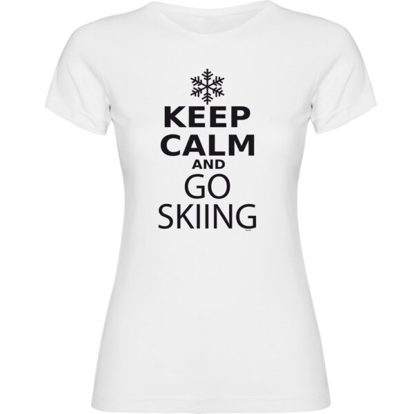 Kruskis Camiseta De Manga Curta Keep Calm And Go Skiing