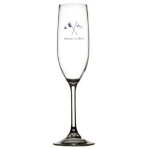 Marine business Taça De Champanhe Welcome On Board Tritan 236ml 6 Unidades