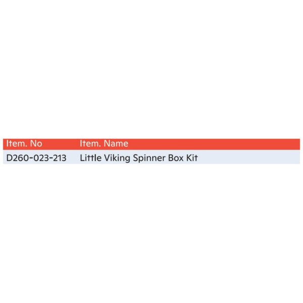 Kinetic Colher Rotativa Little Viking Spinner D260 Box - Imagem 2