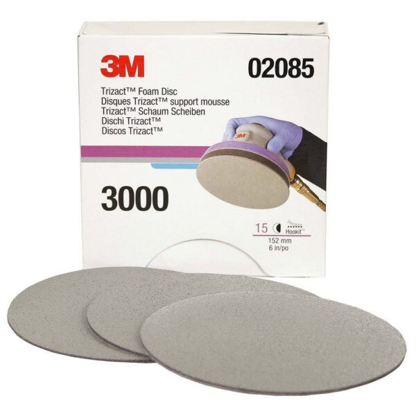 3M Disco De Espuma Trizact™ P3000 Hookit™ - Imagem 3