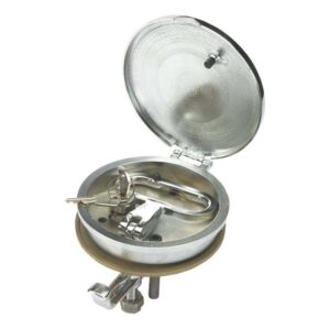 Foresti & suardi Alça De Escotilha De Latão Cromado