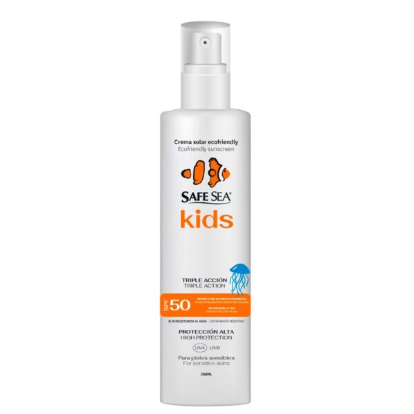 Safe sea Junior Protege Contra Protetor Solar Em Spray De água-viva SPF50 250ml