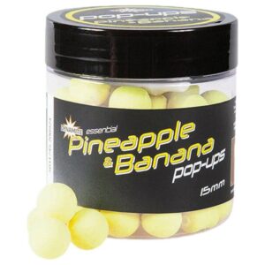 Dynamite baits Isca Natural Abacaxi E Banana Fluoro Pop-Ups 78g