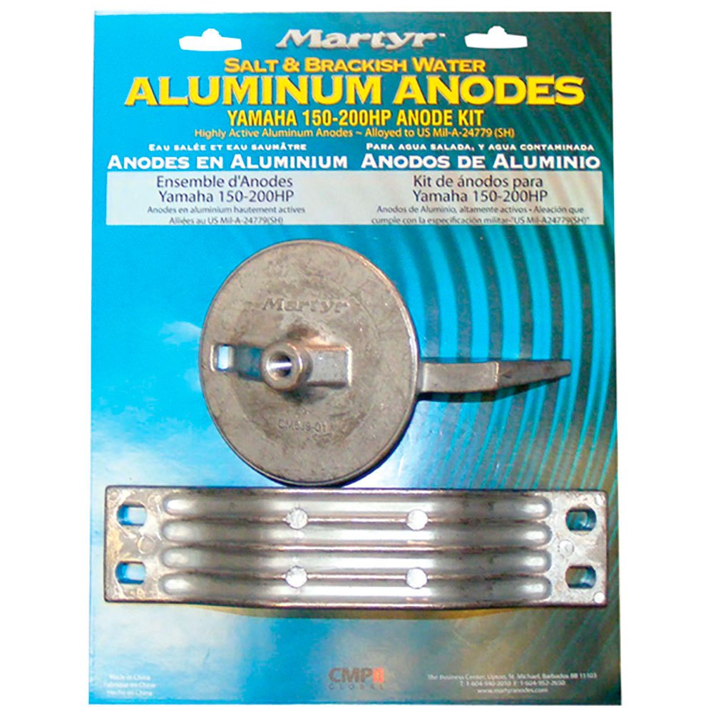 Martyr anodes Yamaha 150-200HP Magnésio Ânodo Kit